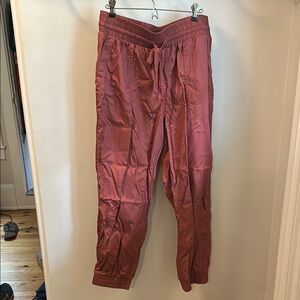 a new day Red Ankle Cropped Pants with Relaxed Fit